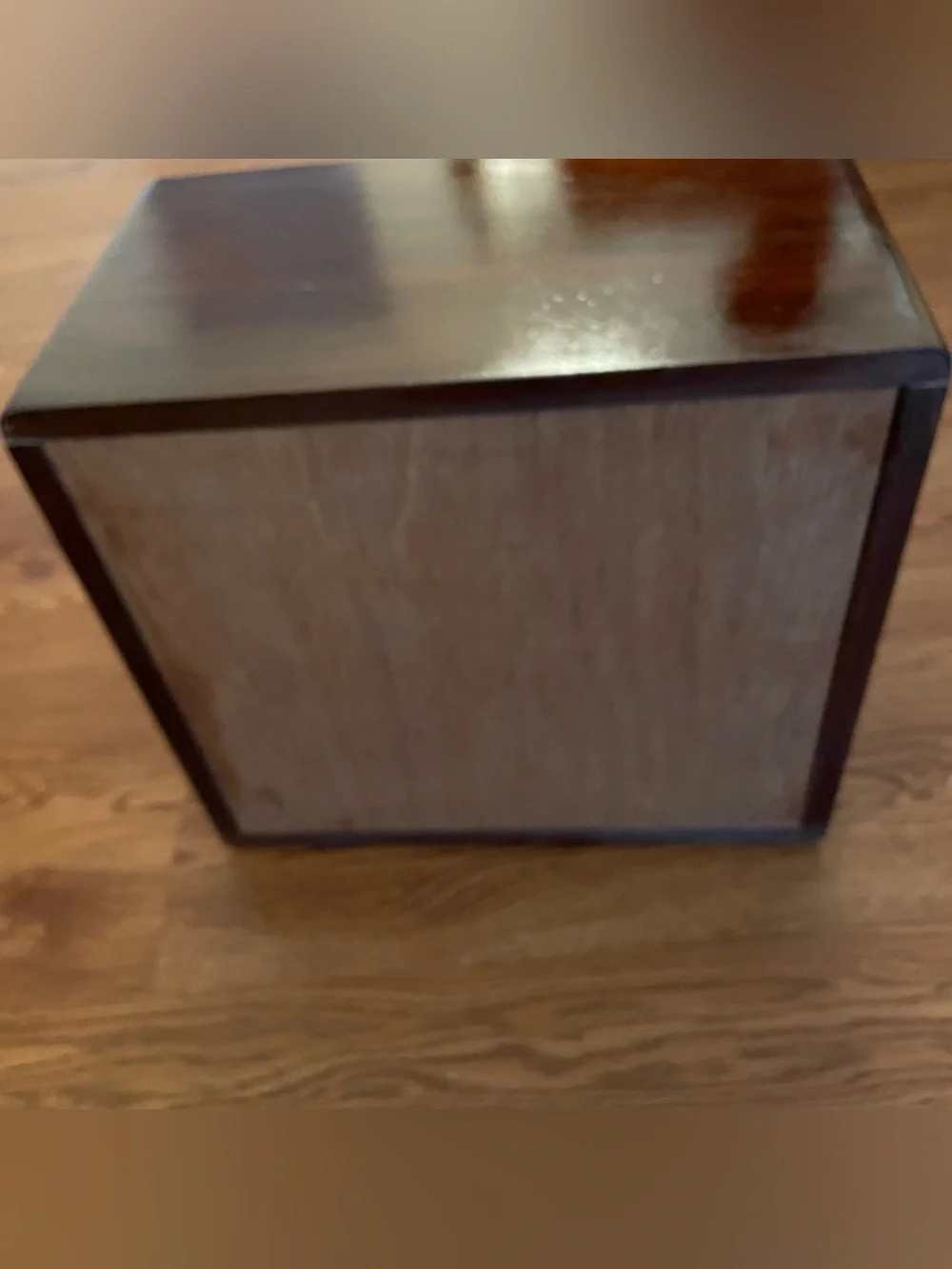 Vintage Hand Crafted Walnut 9 Drawer Jewelry Chest Felt Lined